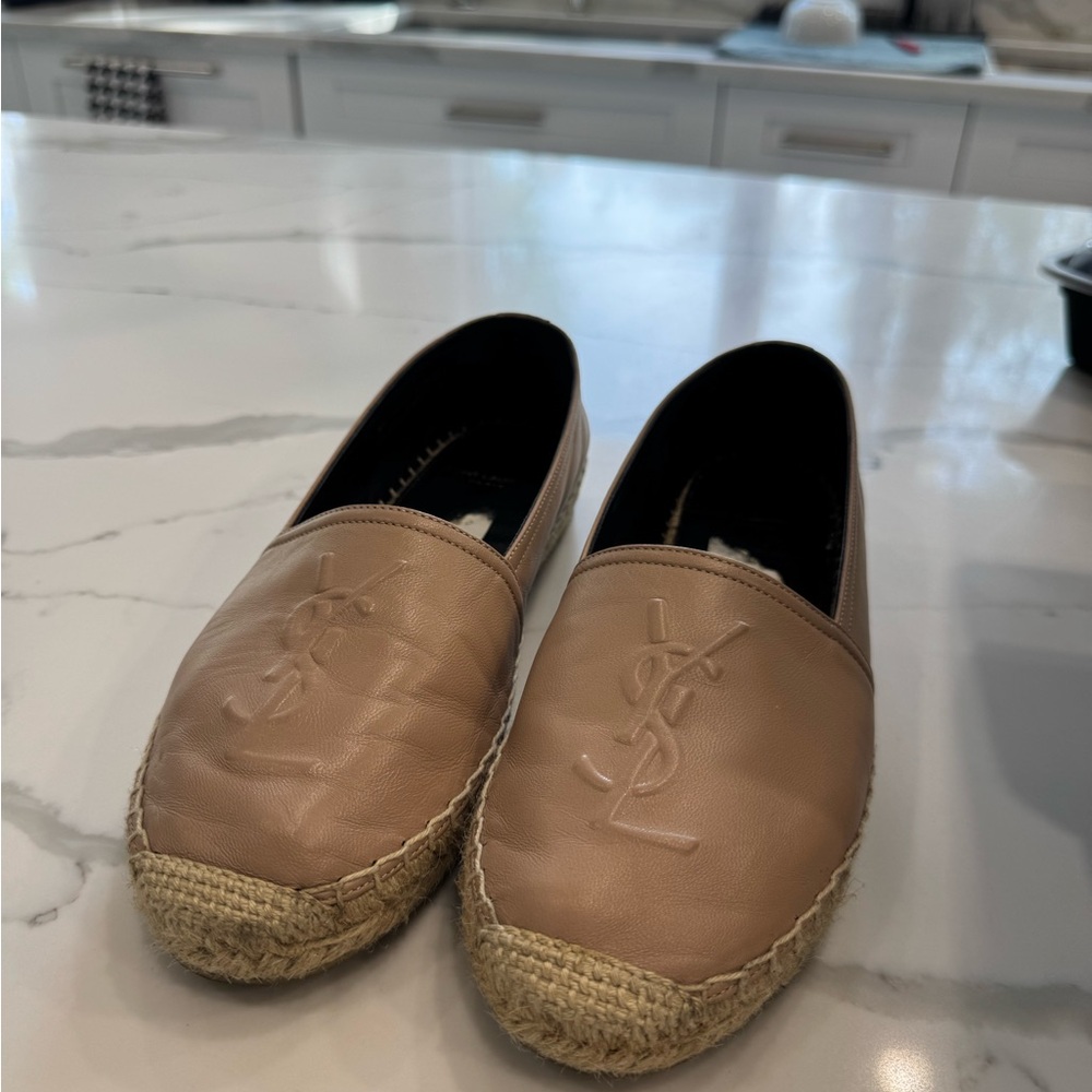 YSL Tan Espadrilles